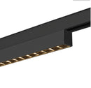 14W(1230Lm) 48V DALI 2 IN-LINE 44 LED linear track luminaire, IP20, IK02, black, dimmable, warm white light 3000K