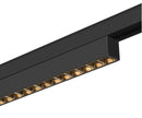 14W(1230Lm) 48V DALI 2 IN-LINE 44 LED linear track luminaire, IP20, IK02, black, dimmable, warm white light 3000K