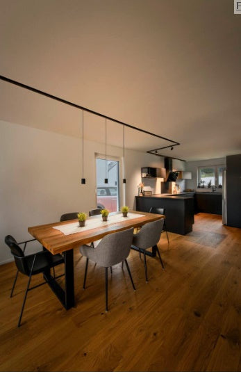 14W(1230Lm) 48V DALI 2 IN-LINE 44 LED linear track luminaire, IP20, IK02, black, dimmable, warm white light 3000K