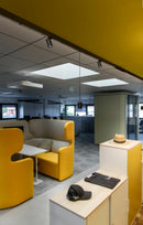 14W(1230Lm) 48V DALI 2 IN-LINE 44 LED linear track luminaire, IP20, IK02, black, dimmable, warm white light 3000K