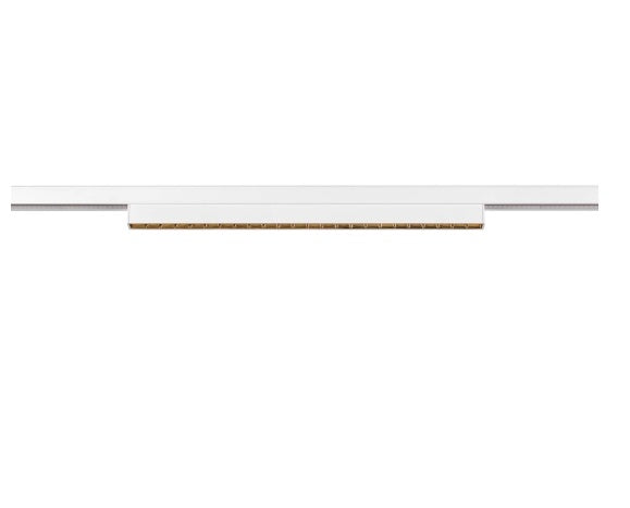 14W(1230Lm) 48V DALI 2 IN-LINE 44 LED linear track luminaire, IP20, IK02, white, dimmable, warm white light 3000K