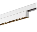 14W(1230Lm) 48V DALI 2 IN-LINE 44 LED linear track luminaire, IP20, IK02, white, dimmable, warm white light 3000K