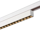 14W(1230Lm) 48V DALI 2 IN-LINE 44 LED linear track luminaire, IP20, IK02, white, dimmable, warm white light 3000K