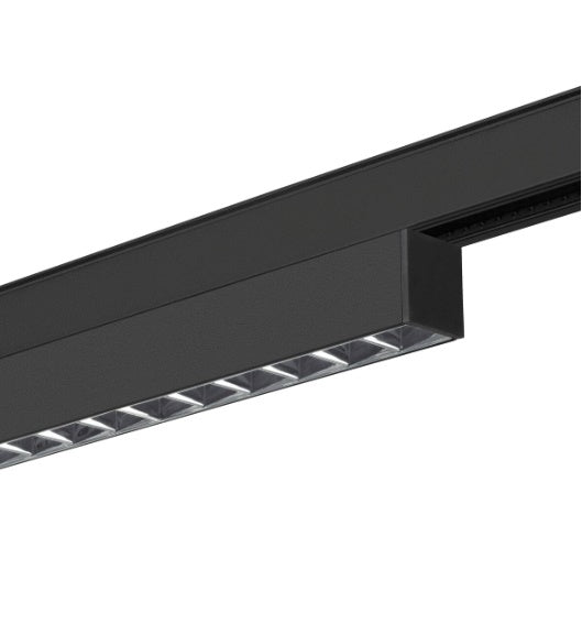 14W(1250Lm) 48V DALI 2 IN-LINE 44 LED lineārs sliežu gaismeklis, IP20, IK02, matēts melns/balts,dimmējams, neitrāli balta gaisma 4000K