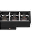 14W(1250Lm) 48V DALI 2 IN-LINE 44 LED lineārs sliežu gaismeklis, IP20, IK02, matēts melns/balts,dimmējams, neitrāli balta gaisma 4000K