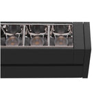 7.3W(580Lm) 48V DALI 2 IN-LINE 46 LED lineārs sliežu gaismeklis, IP20, IK02, matēts melns,dimmējams, silti balta gaisma 2700K