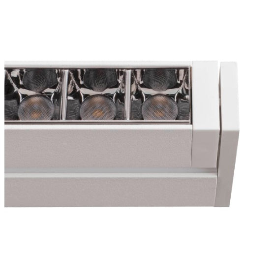 7.3W(610Lm) 48V DALI 2 IN-LINE 46 LED lineaarne valgusti, IP20, IK02, matt valge, dimmerdatav, soe valge valgus 3000K