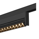 14W(1180Lm) 48V DALI 2 IN-LINE 46 LED lineārs sliežu gaismeklis, IP20, IK02, matēts melns,dimmējams, silti balta gaisma 2700K