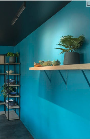 14W(1180Lm) 48V DALI 2 IN-LINE 46 LED lineārs sliežu gaismeklis, IP20, IK02, matēts melns,dimmējams, silti balta gaisma 2700K