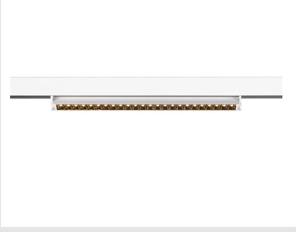 14W(1230Lm) 48V DALI 2 IN-LINE 46 LED linear track luminaire, IP20, IK02, white, dimmable, warm white light 3000K