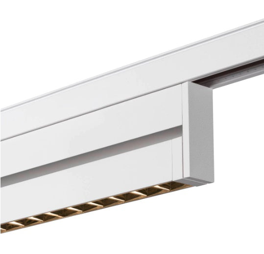 14W(1180Lm) 48V DALI 2 IN-LINE 46 LED lineārs sliežu gaismeklis, IP20, IK02, balts,dimmējams, silti balta gaisma 2700K