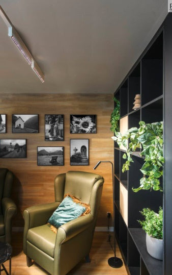 14W(1230Lm) 48V DALI 2 IN-LINE 46 LED linear track luminaire, IP20, IK02, white, dimmable, warm white light 3000K