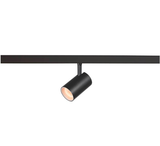 8.7W(650Lm) 48V DALI 2 NUMINOS® XS LED sliežu gaismeklis, IP20, IK02, matēts melns/matēts balts, dimmējams, silti balta gaisma 2700K