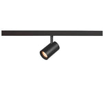 8.7W(620Lm) 48V DALI 2 NUMINOS® XS LED sliežu gaismeklis, IP20, IK02, matēts melns, dimmējams, silti balta gaisma 2700K
