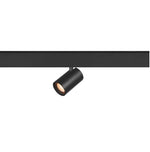 8.7W(620Lm) 48V DALI 2 NUMINOS® XS LED sliežu gaismeklis, IP20, IK02, matēts melns, dimmējams, silti balta gaisma 2700K