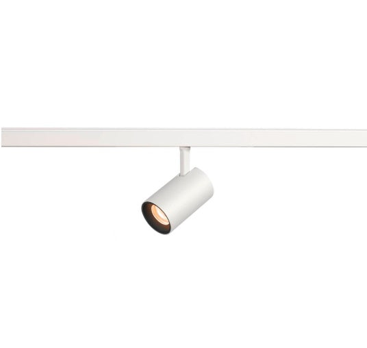 8.7W(620Lm) 48V DALI 2 NUMINOS® XS LED sliežu gaismeklis, IP20, IK02, matēts balts/matēts melns, dimmējams, silti balta gaisma 2700K