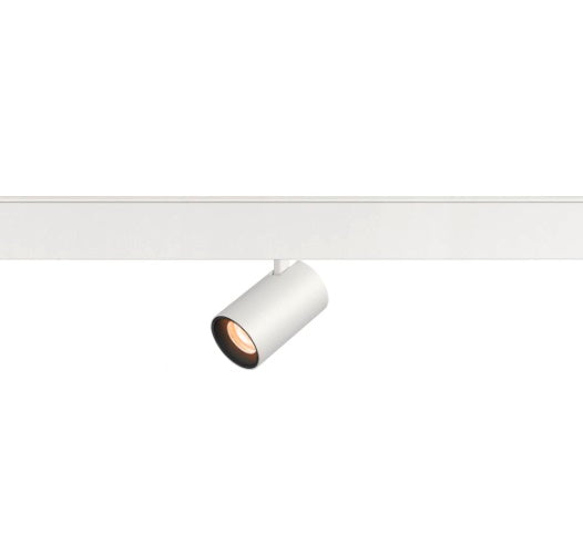 8.7W(620Lm) 48V DALI 2 NUMINOS® XS LED sliežu gaismeklis, IP20, IK02, matēts balts/matēts melns, dimmējams, silti balta gaisma 2700K