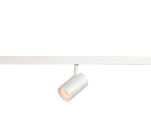 8.7W(650Lm) 48V DALI 2 NUMINOS® XS LED track luminaire, IP20, IK02, matt white, dimmable, warm white light 2700K