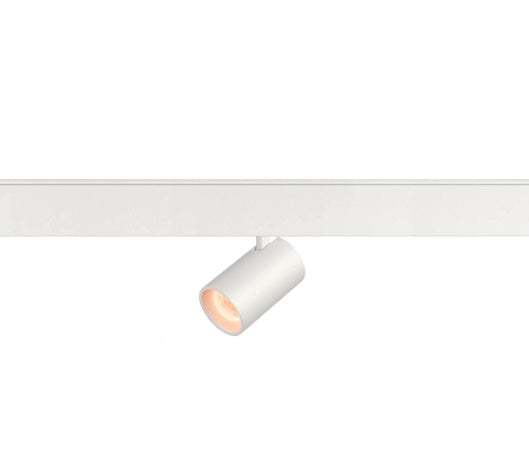 8.7W(650Lm) 48V DALI 2 NUMINOS® XS LED sliežu gaismeklis, IP20, IK02, matēts balts, dimmējams, silti balta gaisma 2700K