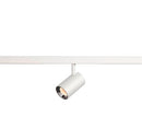 8.7W(650Lm) 48V DALI 2 NUMINOS® XS LED track luminaire, IP20, IK02, brushed white/gloss chrome, dimmable, warm white light 2700K
