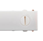 8.7W(640Lm) 48V DALI 2 NUMINOS® XS LED sliežu gaismeklis, IP20, IK02, matēts balts/melns, dimmējams, silti balta gaisma 2700K
