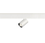 8.7W(730Lm) 48V NUMINOS XS LED sliežu gaismeklis, IP20, IK02, matēti balts/glancēts hroms, dimmējams, neitrāli balta gaisma 4000K
