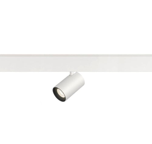 8.7W(710Lm) 48V NUMINOS XS LED sliežu gaismeklis, IP20, IK02, matēti balts/melns, dimmējams, neitrāli balta gaisma 4000K