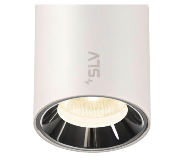 8.7W(740Lm) 48V NUMINOS XS LED sliežu gaismeklis, IP20, IK02, dimmējams, matēts balts/glancēts hroms,neitrāli balta gaisma 4000K