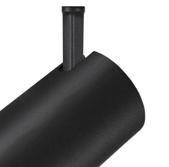 16W(970Lm) 48V DALI 2 NUMINOS® S LED sliežu gaismeklis, IP20, IK02, matēts melns, dimmējams, silti balta gaisma 2700K