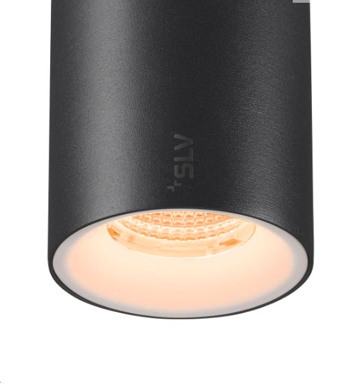 16W(1030Lm) 48V DALI 2 NUMINOS® S LED sliežu gaismeklis, IP20, IK02, matēts melns/matēts balts, dimmējams, silti balta gaisma 2700K