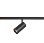 16W(970Lm) 48V DALI 2 NUMINOS® S LED sliežu gaismeklis, IP20, IK02, matēts melns, dimmējams, silti balta gaisma 2700K