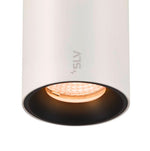 16W(1030Lm) 48V DALI 2 NUMINOS® S LED sliežu gaismeklis, IP20, IK02, matēts balts/matēts melns, dimmējams, silti balta gaisma 3000K