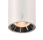 16W(1050Lm) 48V DALI 2 NUMINOS® S LED sliežu gaismeklis, IP20, IK02, matēts balts/glancēts hroms, dimmējams, silti balta gaisma 3000K