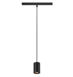 8.7W(670Lm) 48V DALI 2 NUMINOS® XS iekarams sliežu gaismeklis, IP20, matēts melns, dimmējams, silti balta gaisma 3000K