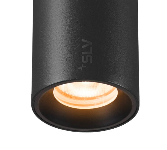 8.7W(640Lm)48V DALI 2 NUMINOS® XS 48V iekarams sliežu gaismeklis, IP20, matēts melns, dimmējams, silti balta gaisma 2700K