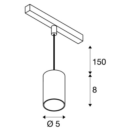 8,7W(670Lm) 48V DALI 2 NUMINOS® XS rööpmelvalgusti, IP20, matt must/matt valge, dimmerdatav, soe valge valgus 2700K