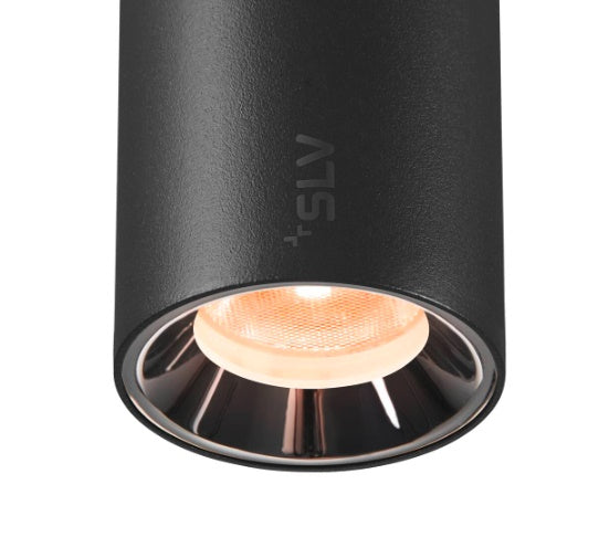 8,7W(670Lm) 48V DALI 2 NUMINOS® XS rööpmelvalgusti, IP20, matt must/läikiv kroom, dimmerdatav, soe valge valgus 2700K