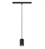 8.7W(650Lm) 48V DALI 2 NUMINOS® XS iekarams sliežu gaismeklis, IP20, matēts melns/glancēts hroms, dimmējams, silti balta gaisma 2700K