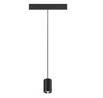 8.7W(650Lm) 48V DALI 2 NUMINOS® XS iekarams sliežu gaismeklis, IP20, matēts melns/glancēts hroms, dimmējams, silti balta gaisma 2700K