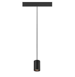 8.7W(640Lm) 48V DALI 2 NUMINOS® XS iekarams sliežu gaismeklis, IP20, matēts melns, dimmējams, silti balta gaisma 2700K