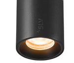 8.7W(640Lm) 48V DALI 2 NUMINOS® XS iekarams sliežu gaismeklis, IP20, matēts melns, dimmējams, silti balta gaisma 2700K