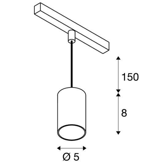 8.7V(670Lm) 48V DALI 2 NUMINOS® XS LED iekarams sliežu gaismeklis, IP20, IK02, melna/balta, dimmējams, silti balta gaisma 2700K