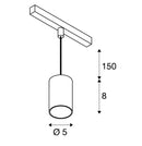 8,7W(640Lm) 48V DALI 2 NUMINOS® XS rajavalgusti, IP20, matt valge/matt must, dimmerdatav, soe valge valgus 2700K