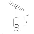 ® Светильник трековый 8,7Вт(650Лм) 48В DALI 2 NUMINOS XS, IP20, матовый белый, диммируемый, теплый белый свет 2700K