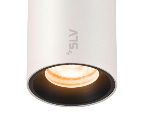 8.7W(640Lm) 48V DALI NUMINOS® XS iekarams sliežu gaismeklis, IP20, matēts balts/matēts melns, dimmējams, silti balta gaisma 2700K