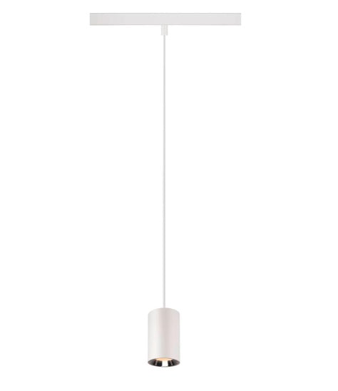8.7W(670Lm) 48V DALI 2 NUMINOS® XS 48V iekarams sliežu gaismeklis, IP20, matēts balts/glancēts hroms, dimmējams, silti balta gaisma 2700K