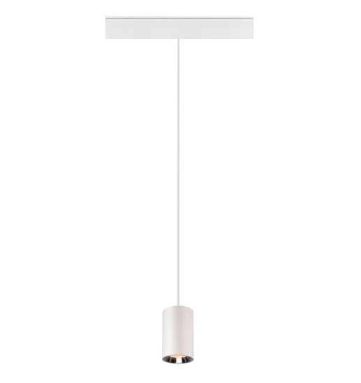 8.7W(670Lm) 48V DALI 2 NUMINOS® XS 48V iekarams sliežu gaismeklis, IP20, matēts balts/glancēts hroms, dimmējams, silti balta gaisma 2700K