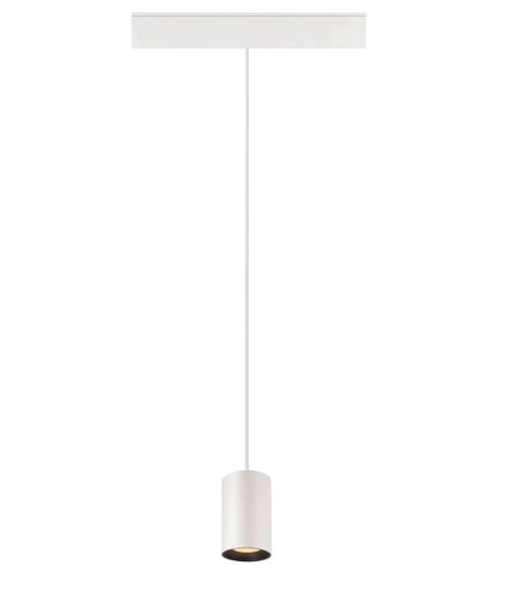 16W(960Lm) 48V DALI 2 NUMINOS® XS iekarams sliežu gaismeklis, IP20, matēts balts/matēts melns, dimmējams, silti balta gaisma 2700K