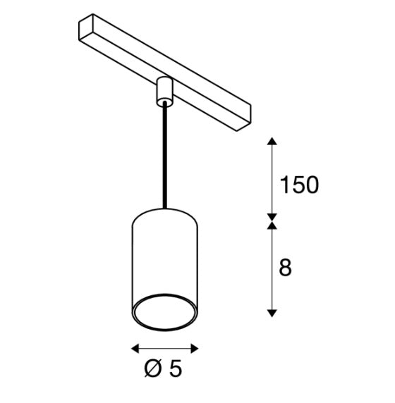 ® Светильник трековый 8,7Вт(730Лм) 48В DALI 2 NUMINOS XS, IP20, матовый белый/глянцевый хром, диммируемый, теплый белый свет 3000K