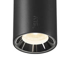8.7W(750Lm) 48V DALI 2 NUMINOS® XS iekarams sliežu gaismeklis, IP20,matēts melns/glancēts hroms, dimmējams, neitrāli balta gaisma 4000K